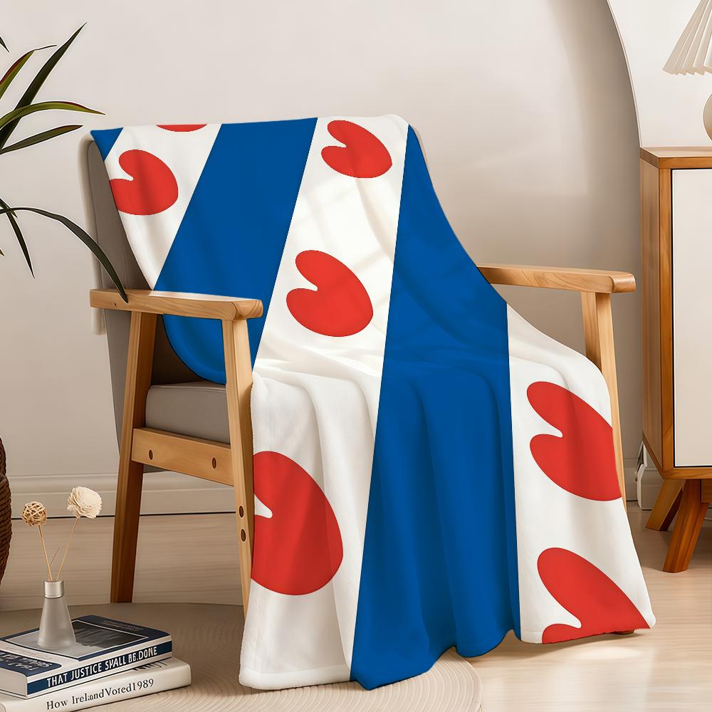 Nation Netherlands Friesland Province Blanket Throw Super Cosy Plush Living Room Sofa Couch Childish Birthday Gifts