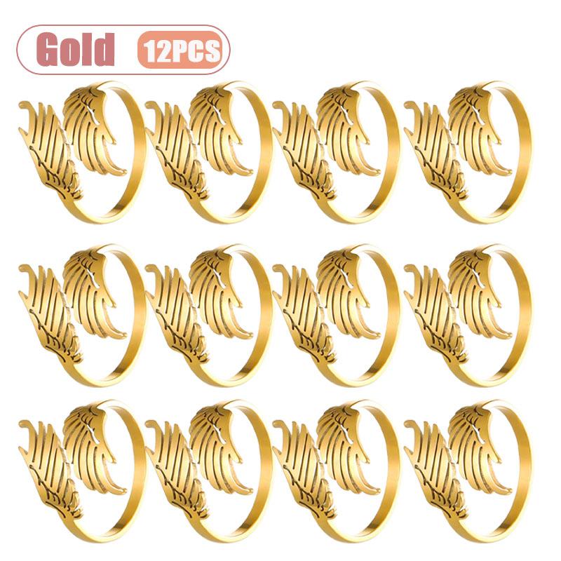 1-24PCS Open Adjustable Wing Couple Rings Stainless Steel Polished Hypoallergenic Comfort Fit Jewelry for Daily Wear Anniversary