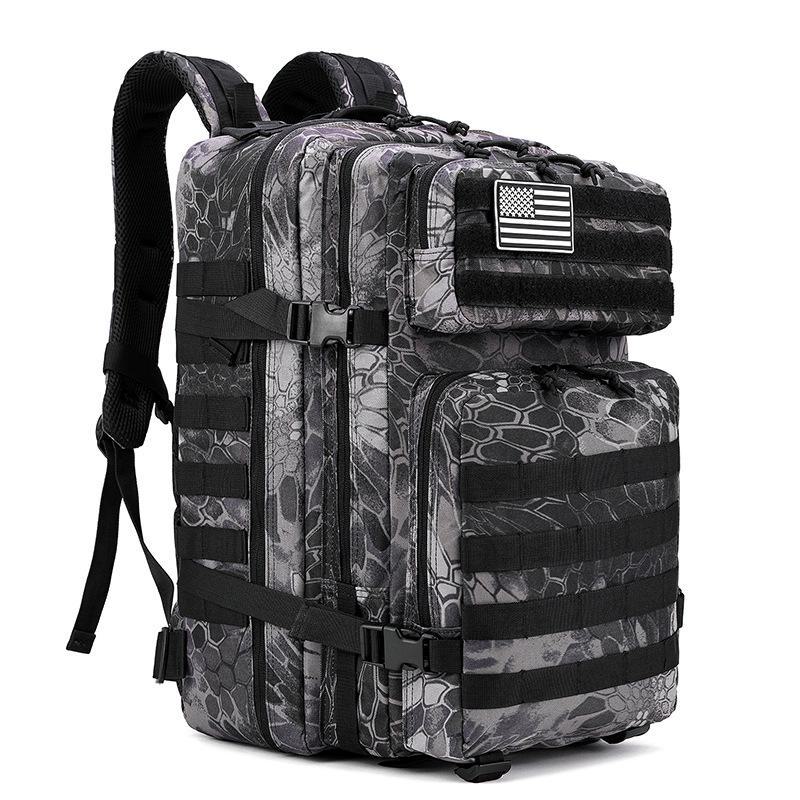 Men's 45L Waterproof Outdoor Tactical Backpack - Large Capacity for Sports & Travel