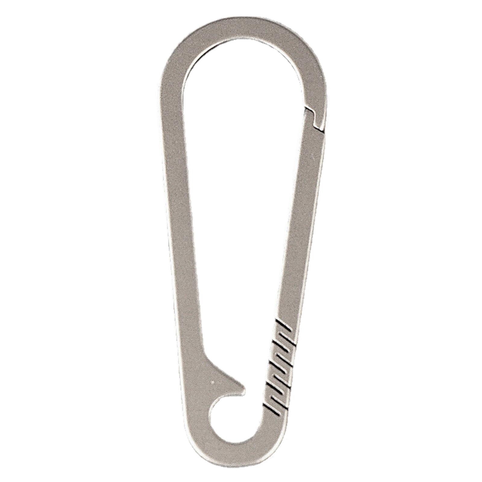 

Titanium Alloy Carabiner Durable-Spring Snap Hook Keychain Clip Quick Release Buckle for Camping Fishing Hiking Outdoor B