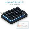 Koolertron Macro Gaming Mechanical Keyboard Customizable Fully Blue Mini Keyboard with Numeric Keypad and Shortcut Portable Wired Keyboard for Video