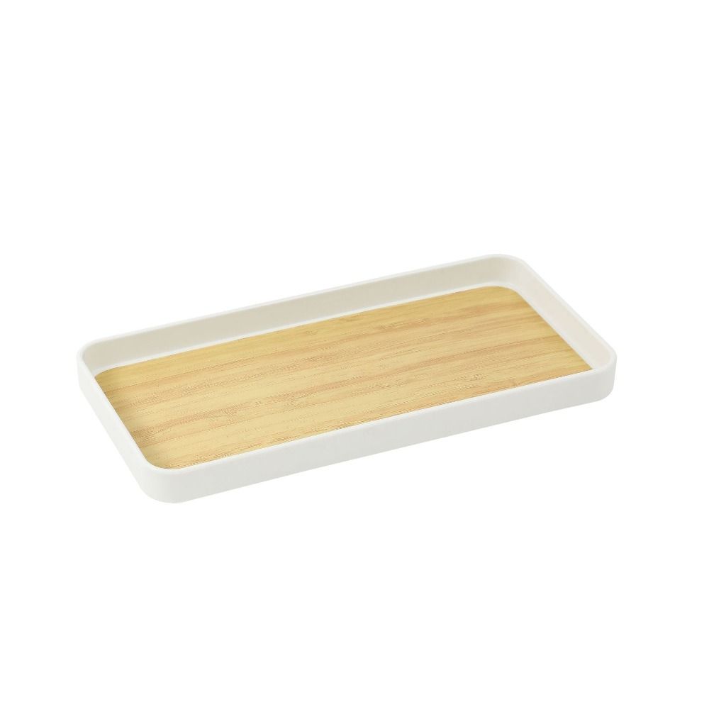 Rectangular Wood Pattern Tea Tray Japanese Style Tea Cup Plate Imitation Wood Grain Tray Home