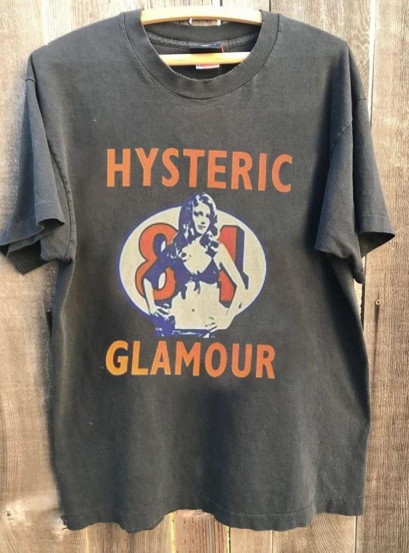 Hysteric Glamour Tour Shirt Rare Design Charcoal Unisex T shirt S5XL WA4816 Unisex T-Shirt XXL