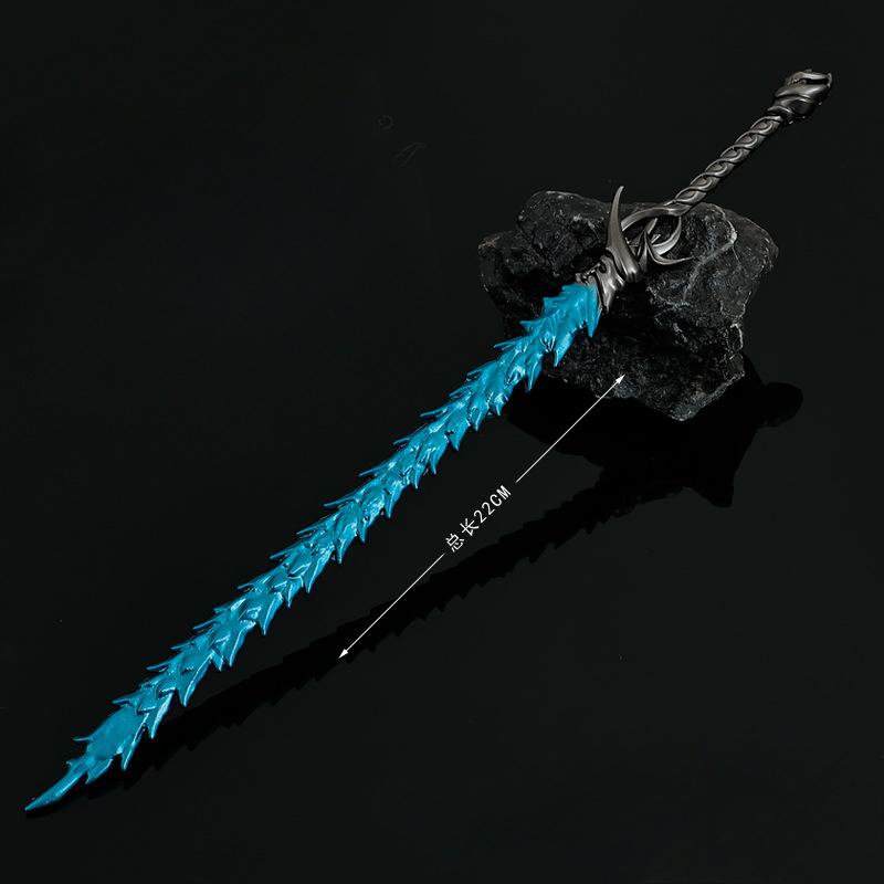 22cm/8.66in Crack Whip Nezha: The Demon Child’s Rebellion Shen Gongbao Weapon Model Ornaments Toys Anime Peripherals Boy Gifts