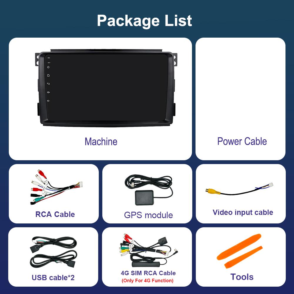 Android 14 Car Radio Multimedia Player for Mercedes Benz Smart Fortwo 451 2010 - 2015 GPS Navigation WiFi HD Screen Auto Tools