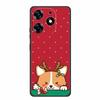 For Tecno Spark Go 2024 Case Merry Christmas Xmas Black Silicon Soft Back Cover Case For Tecno Spark 10 Pro 10C Pop 8 Phone Case