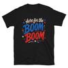 Here for The Boom Boom Patriotic Graphic Design Tank Top