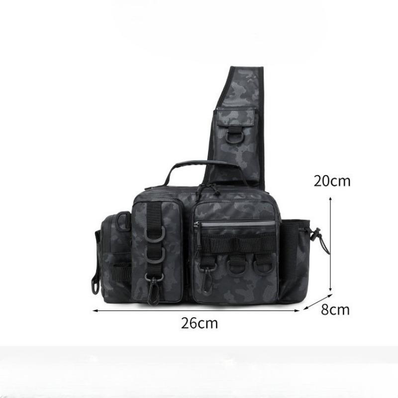 Multi-functional Large-capacity Lull Bag Tactical Crossbody Fishing Single-bar Large-capacity Storage Waist Bag