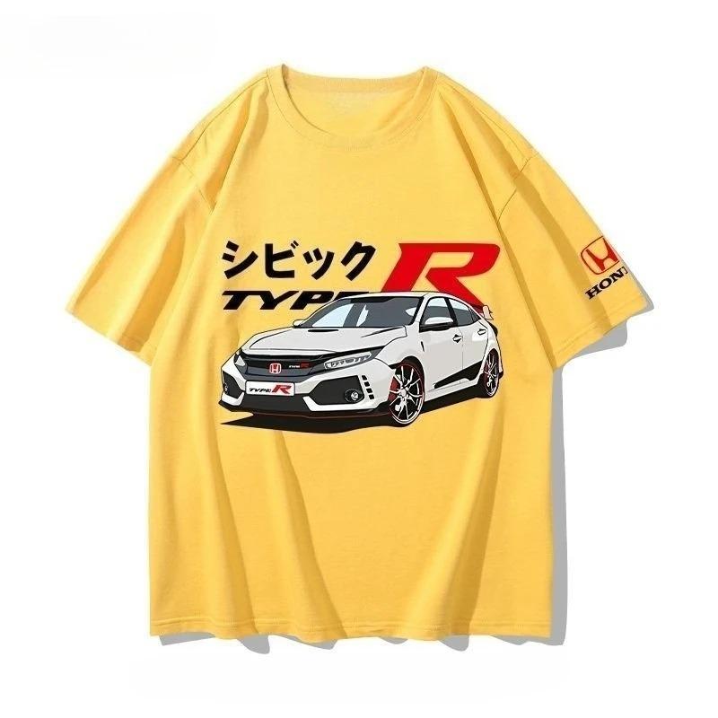 Honda Civic Type R EK9 "JDM Classic" Vintage Oversized Navy T-Shirt | Car Enthusiast Unisex Streetwear Tee