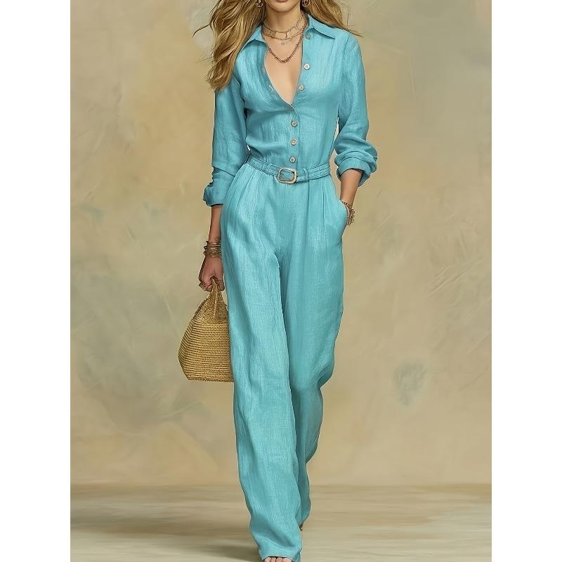 KANKEIRR Moda Donna Casual Tinta Unita Stampa Autunno Inverno Manica Lunga Bretelle Pantaloni Tute & Rompers