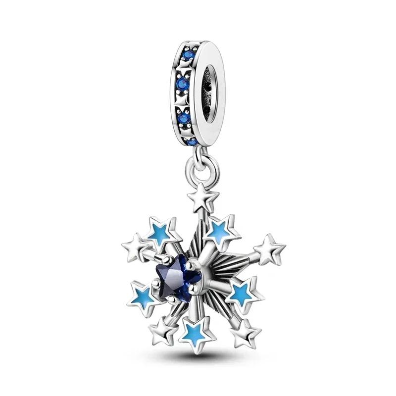 Christmas Charms Copper Christmas Tree Santa Claus Ice Boot Snowflake Pendant Beads Fit Bracelet Diy Jewelry