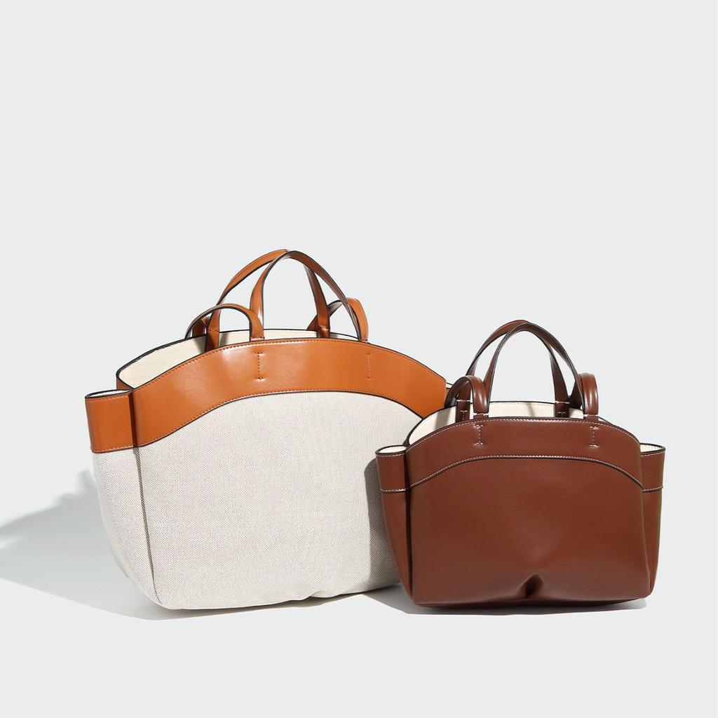 Modă Toamnă 2024 Geantă Tote Mamă-Copil de Mare Capacitate - Geantă de Mână Trendy de Cumpărături cu Un Singur Umăr