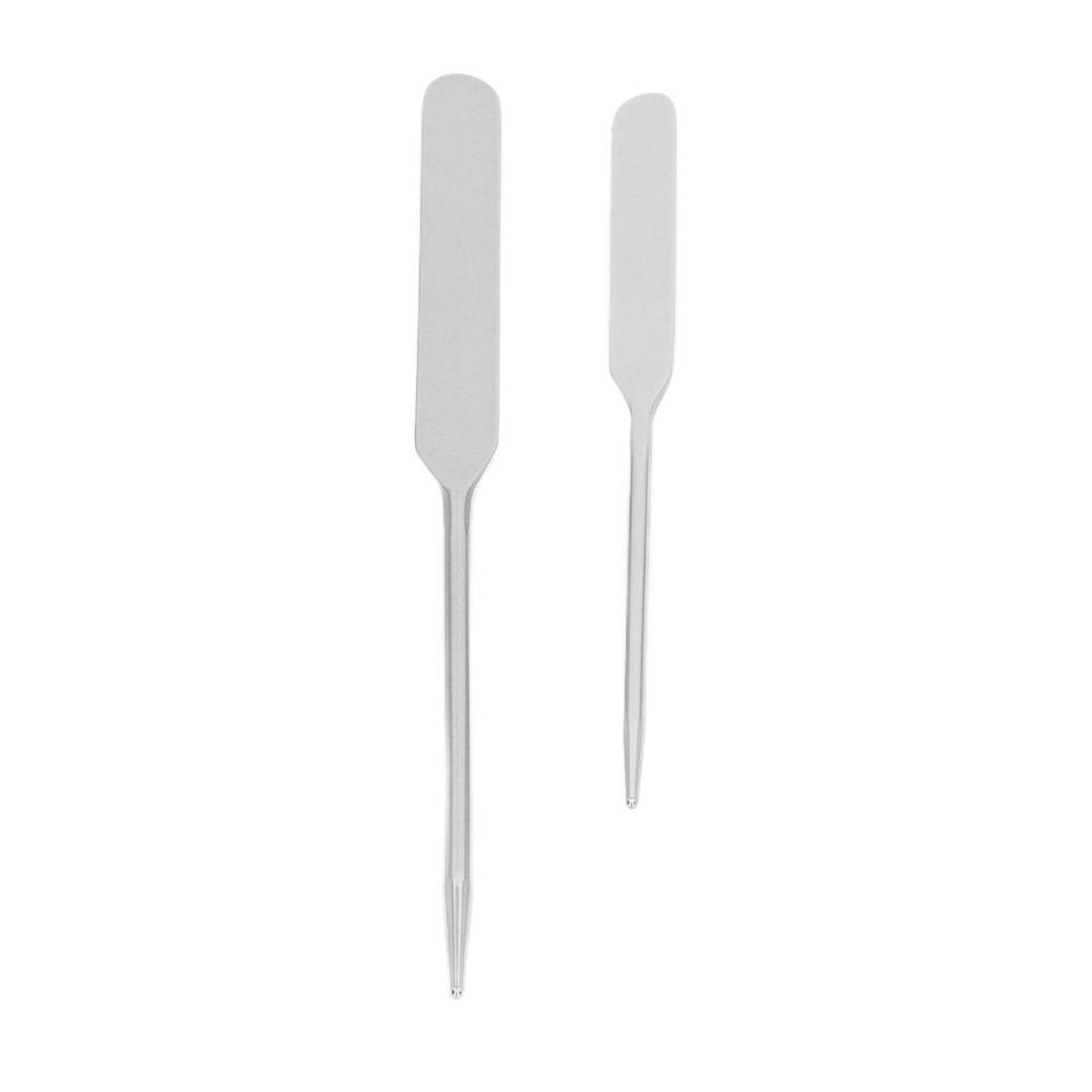 2pcs Set Spatula Shovel Shape Makeup Mixing Spatula Nail Art Stirring Rod  For Foundation Mixing