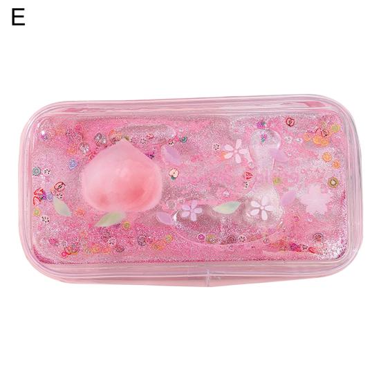 Durable Pen Bag Decorative Portable PVC Pencil Case Pen Bag Cosmetics Storage Pouch