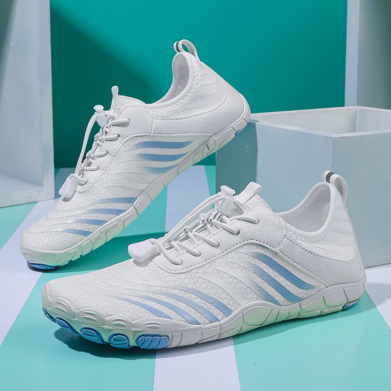 Damen Strandschuhe Neu Weiß Wandern Schwimmen Fitness Strapazierfähig Enganliegend Starker Halt Paare Lässig Outdoor Bachwander-Schuhe
