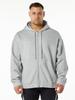 Plus Size Men's Heavyweight Zip Up Hoodie Fleece Lined Warm Sweatshirt Loose Fit Athletic Solid Color Jacket