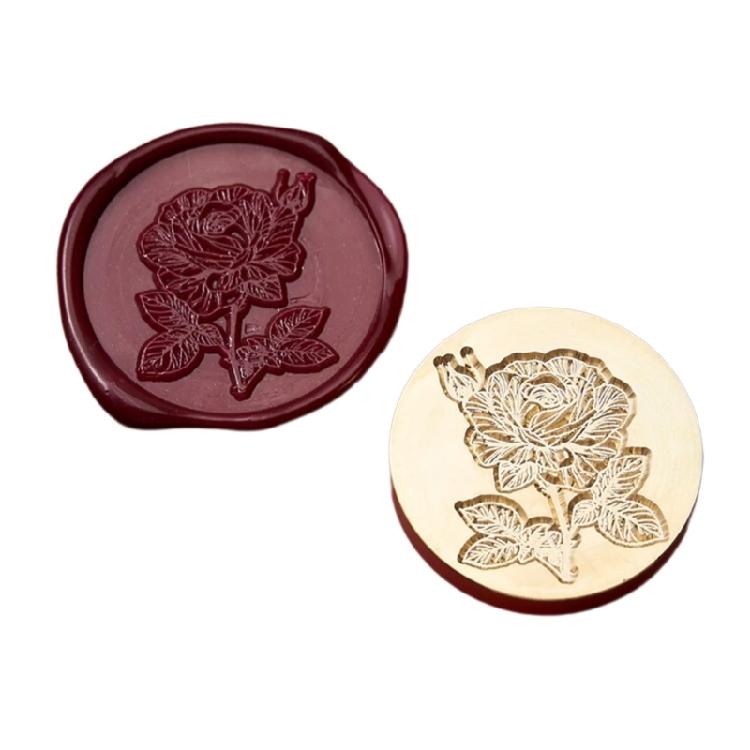 Castles Wax Seal Stamp Decorative Seal Plant Sealing Wax Stamp Brass Head for Wedding Scrapbooking Decoration