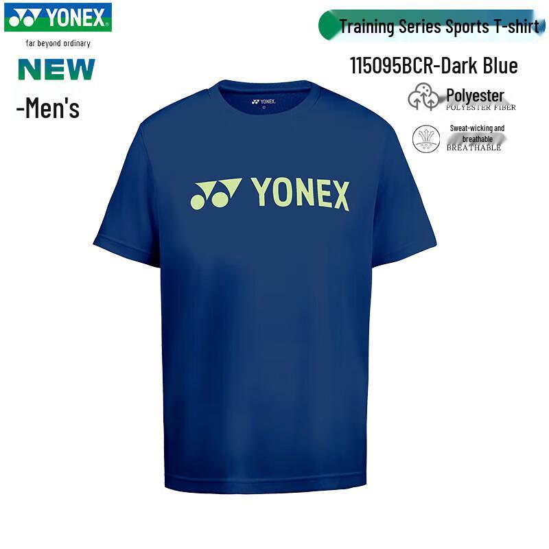 YONEX Men s Quick-Dry Badminton T-Shirt 115095BCR L