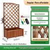 Anti-corrosion Wooden Trellis & Planter Box for Balcony Gardens