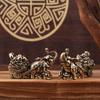 Brass Ornament Treasure Bowl Elephant Pulling Cart Home Craft Living Room Gift Decoration