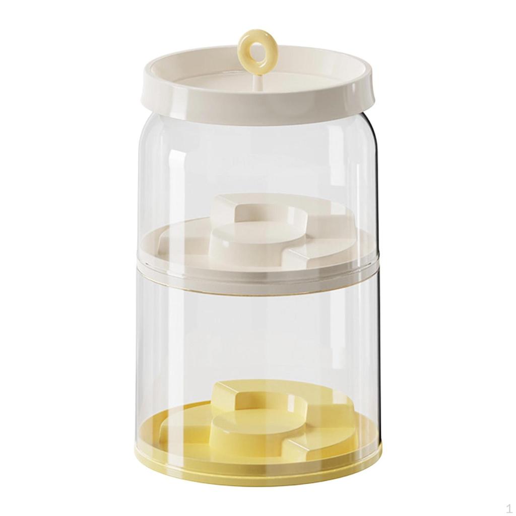 Clear Figure Display Case Stand Dustproof Elegant Protection Countertop Showcase Container