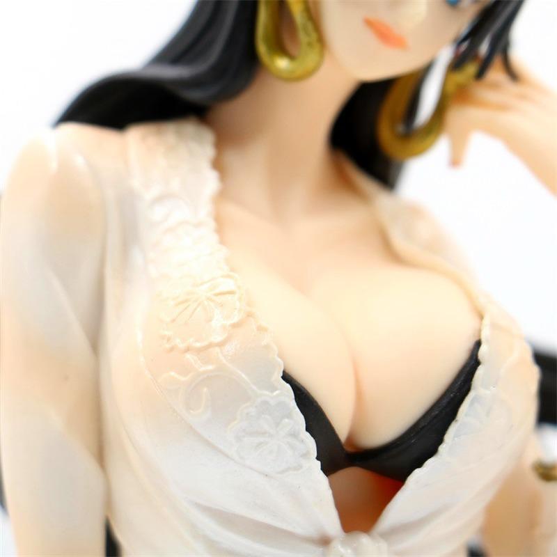 Anime Boa Hancock Swimsuit Sexy Empress Sitting Position Figure PVC Collection Model Toy