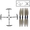 4 Stück Kunststoff-Propeller-Paddel-Set für HS175 D65 SYMA X500 X30 Z6 Teil