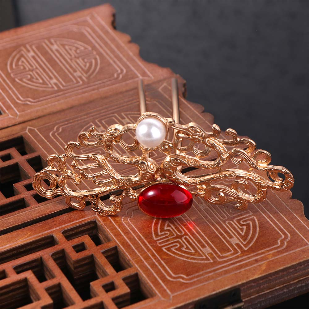 Luxury Chinese Style Hairpin Set Handmade Women Hair Jewelry Vintage Hanfu Hair Stick Set  Headwear