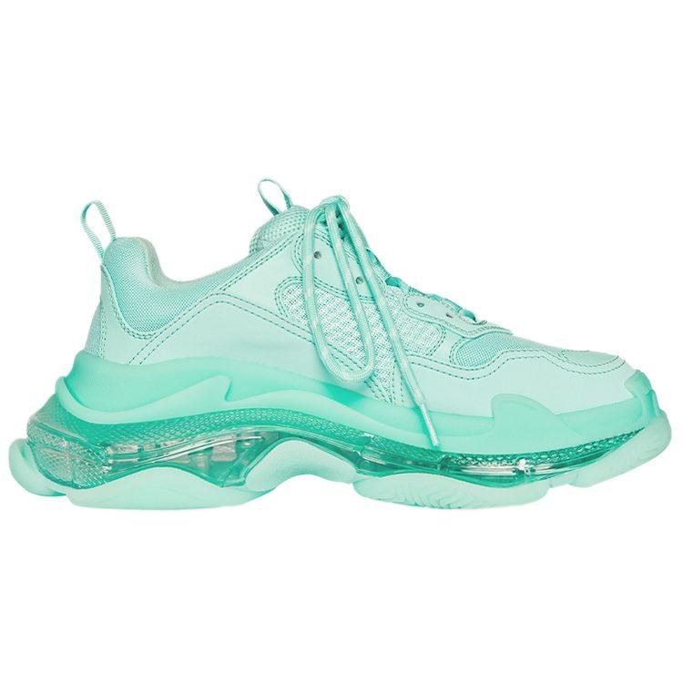 Balenciaga Triple S Clear Sole Green 541624W2GA14500