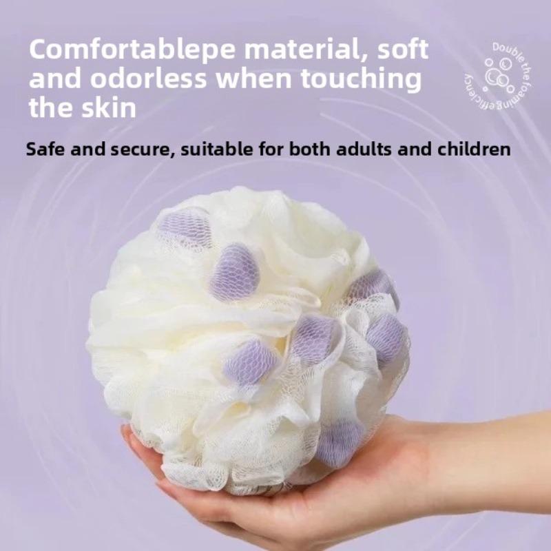 Shower Ball - Non-dispersive Sponge Bathing Towel with Large Soft Sponge for Back Massage Ultimate Bathing Tool Shower Ball