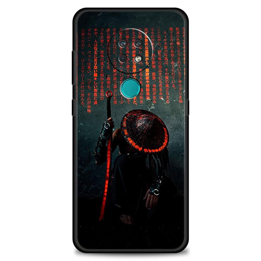 

Пейзаж чернилами Живопись Япония Самурай Искусство Для Realme 8 pro c21 G22 для Moto g8 plus one fusion для Nokia g10 5.4 Чехол для телефона Shell Realme GT Neo2