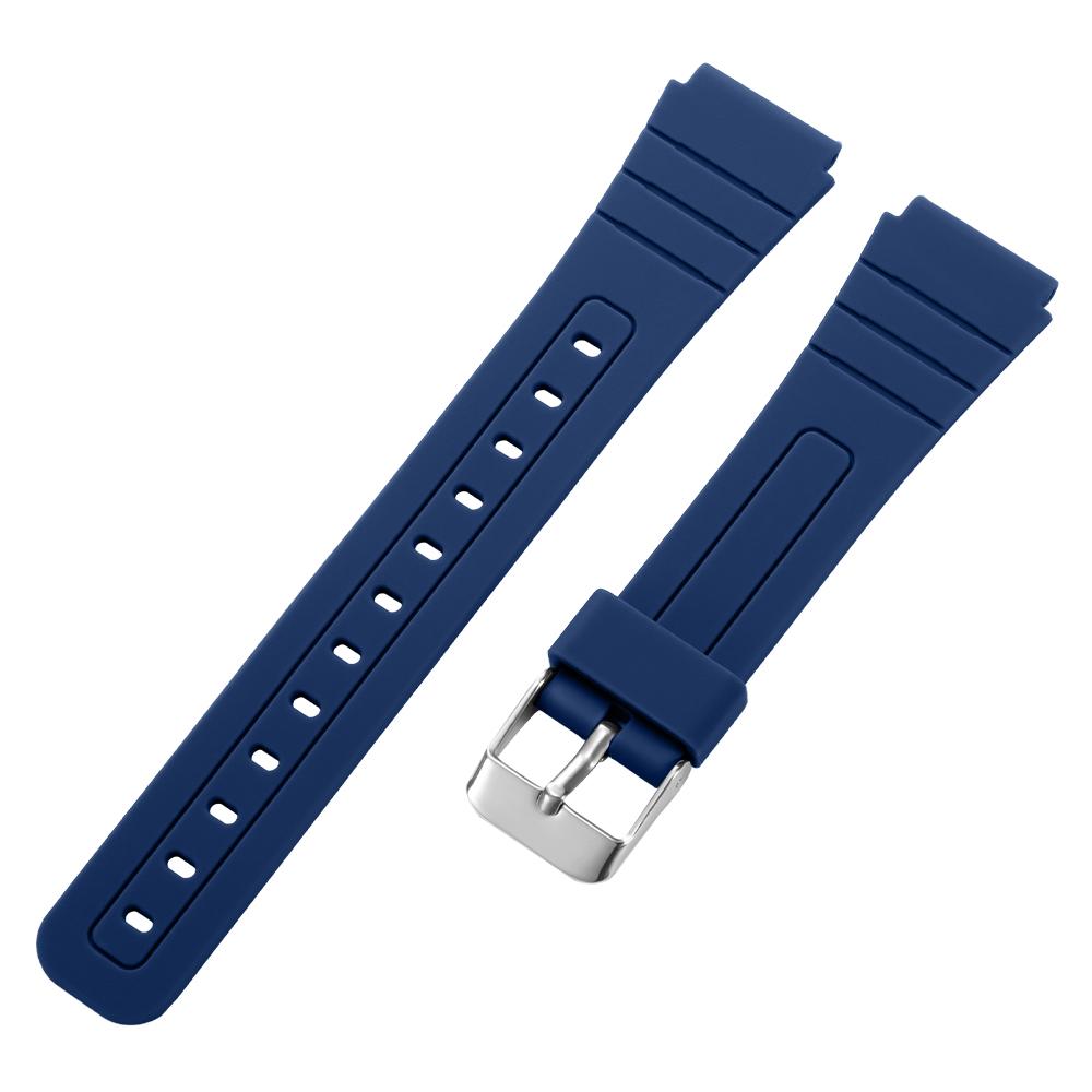 

18-мм силіконовий ремінець для годинника Casio F91W W800H SGW400 F-91W F84 F105/108 A158/168 AE1200 Водонепроникний ремінець Заміна браслета 18mm
