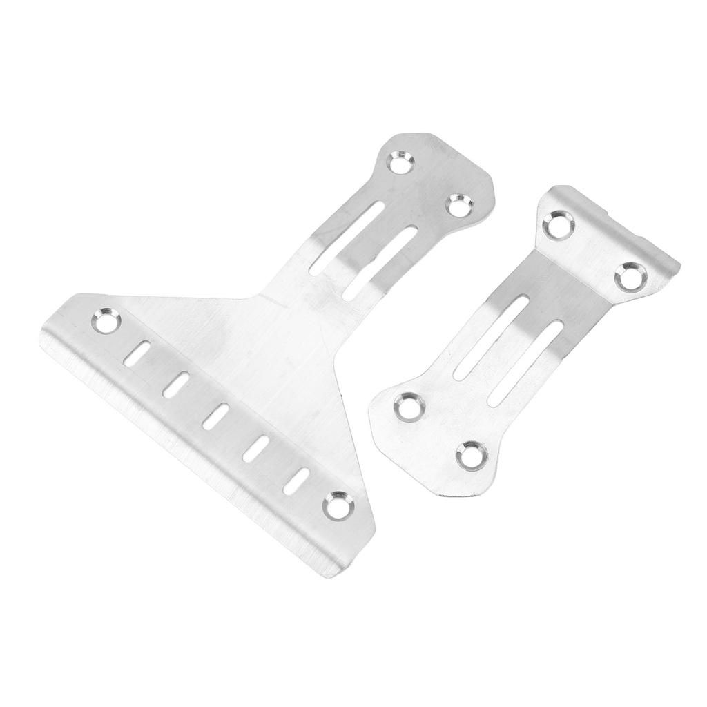 Șasiu RC Armură Oțel Inoxidabil Argintiu Față Spate Armură de Protecție Caroserie RC pentru Tamiya XV 02 Pro 58707