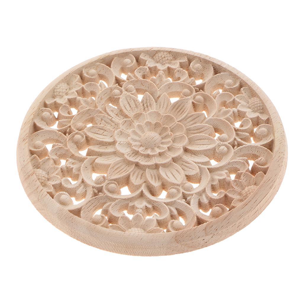 Carved Onlay Corner Furniture Applique Craft Frame Home En 1pcs 