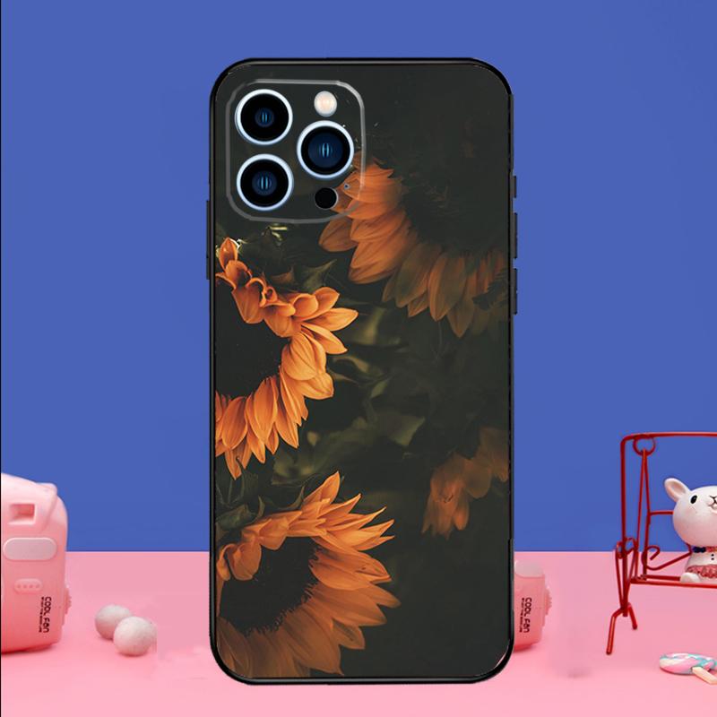 Sunny Sunflower Phone Case For iPhone 16 15 14 13 12 11 17 Pro Max Plus 12 13 mini 16e 17 Air Bumper Cover