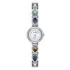 NEW Luxury Circular Dial Women's Watch Lucky Natural Jade Colorful Jewelry Quartz Ladies Wristwatch Waterproof Watches for Women