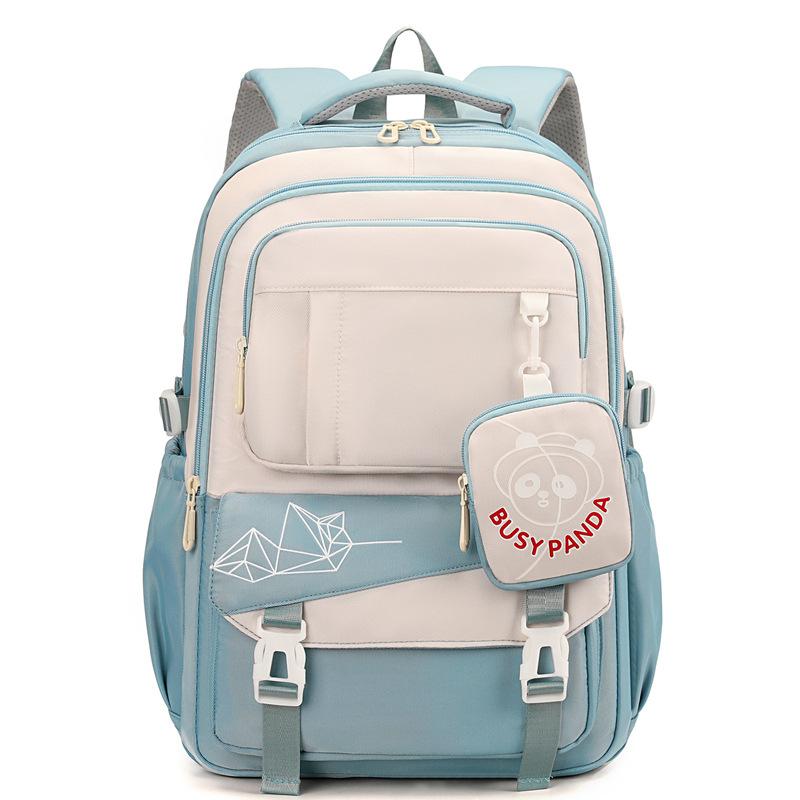 School bag for primary and secondary school students, girls in grades 4, 5 and 6, large capacity, high value, waterproof backpack, versatile high