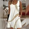 European and American New Digital Printing Women's Clothing Summer Fashion Temperament Sleeveless Dress