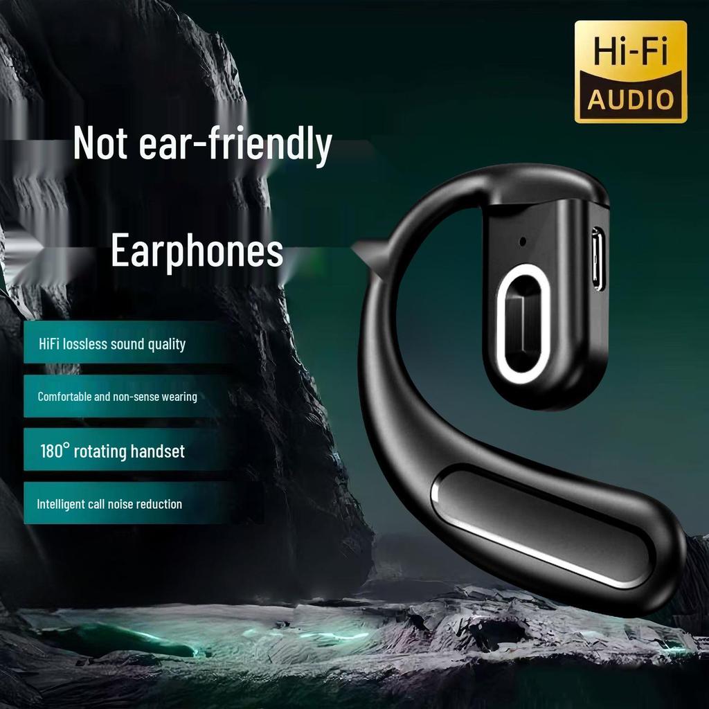 Wireless Noise-Cancelling Ear-Hook Bluetooth 5.4 Headset Z70