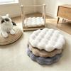 Plüsch Runder Katzenbett Donut Kissen Weich Anti-Rutsch Winter Schlafunterlage Verschiedene Größen Farben