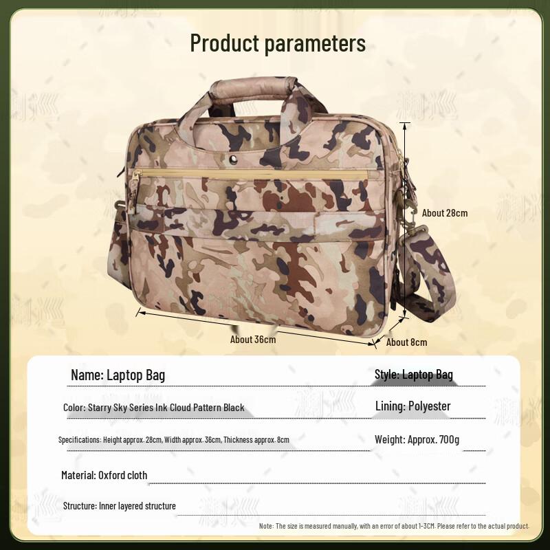 LanXun 5th Gen Camouflage Waterproof Laptop Briefcase