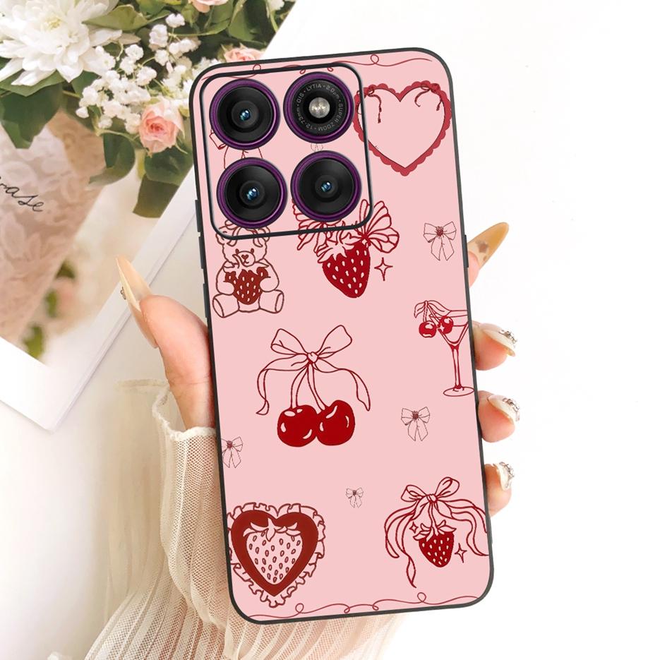 For Motorola Edge 60 Fusion Case Edge60 S Luxury Candy Painted Cover Soft Silicone Case For Motorola Edge 60 Pro Edge60 5G Shell