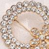 Decorative Shirts Brooch Women Hollow Rhinestone Ring Brooch, Dainty Circle Lapel Elegant Pin Pin, Sweater Cardigan Coat Dress Jewelry Accessories