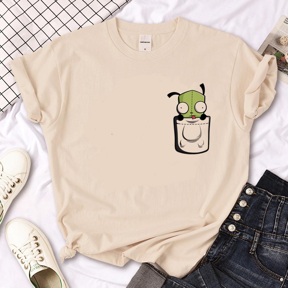Invader Zim t-shirts heren comic t-shirts mannelijk manga anime streetwear kleding