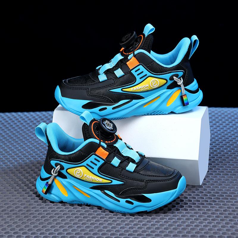 

Детские трендовые удобные кроссовки для бега на мягкой подошве, студенческие модные повседневные дышащие спортивные кроссовки для мальчиков и девочек 27 чёрный