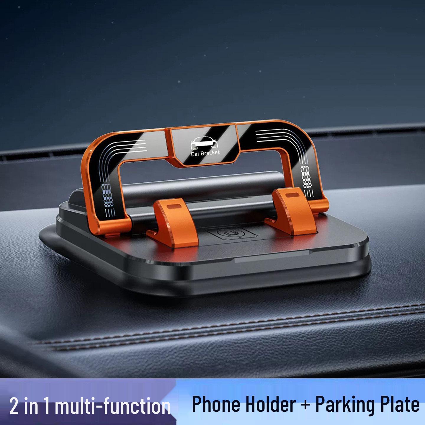 

Two-in-One Car Dashboard Temporary Parking Phone Holder & Number Plate