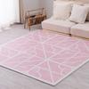 Hagiwara Joint Mat Pink 60 X 60 Cm Set of 9 with Side Parts Retro Design Washable Cut OK Approx. "Kyros"