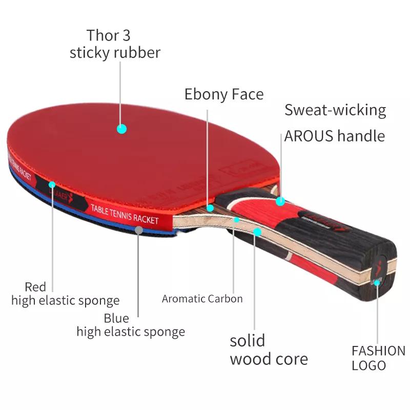 Top Quality Table Tennis Racket Training and Competition Carbon Offensive High-elasticity 7 Star Ping Pong Paddle