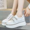 Fashion 7CM Platform Rhinestone Women Casual Shoes Hook Loop Platform Wedge Women Fashion Sneakers Spring Autumn Warm Winter Shoes