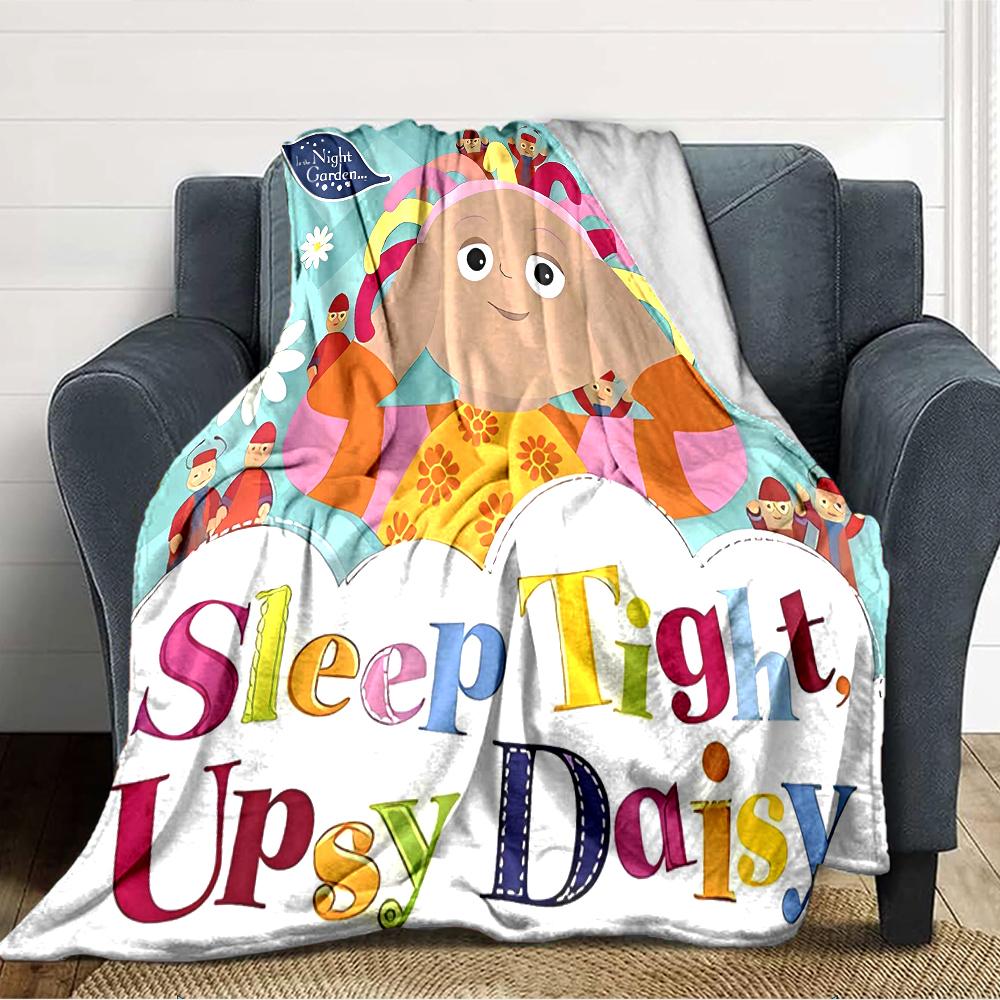1pc In the Night Garden2 Blanket, Gift, for Men and Women, Soft Blanket, Good for Sofa Bed Couch Travel, Lightweight Flannel Blanket